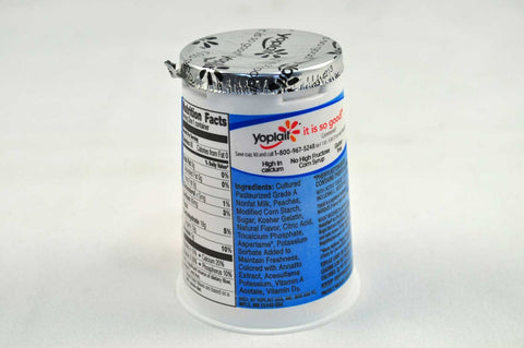 Yoplait Light Harvest Peach Yogurt, 6 Ounce -- 12 per case.