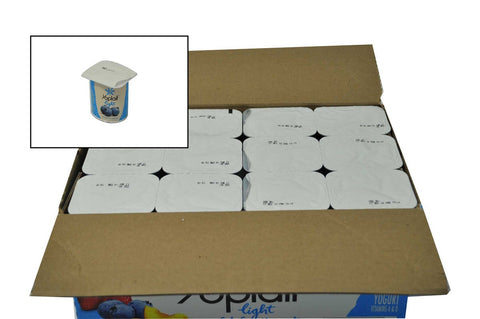 Yoplait Light Blueberry/Peach/Strawberry Yogurt, 6 Ounce -- 24 per case.