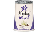 Yoplait Whips Vanilla Creme Yogurt, 4 Ounce -- 12 per case.