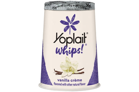 Yoplait Whips Vanilla Creme Yogurt, 4 Ounce -- 12 per case.