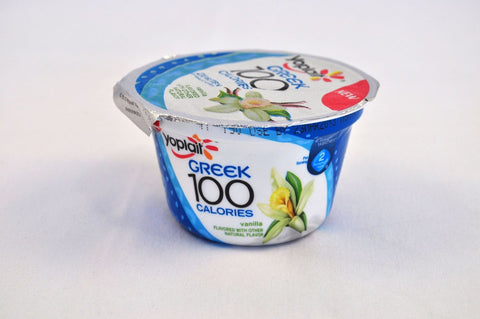 Yoplait 100 Calorie Vanilla Greek Yogurt, 5.3 Ounce -- 12 per case.
