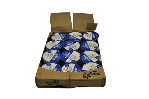 Yoplait Greek 100 Calorie Strawberry Banana Yogurt, 5.3 Ounce -- 12 per case.