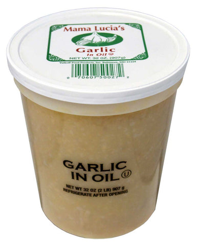 Mama Lucia Garlic in Oil - 32 oz. jar, 6 per case
