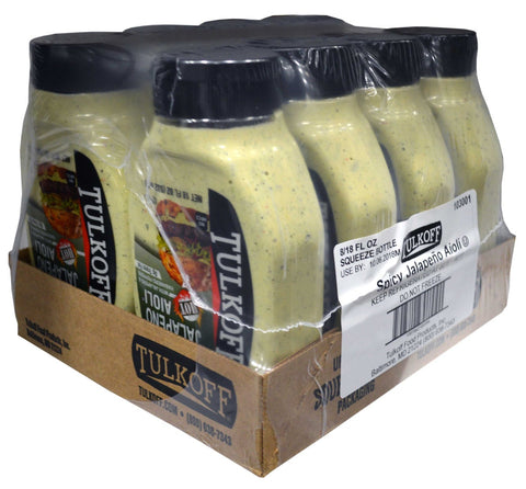 Tulkoff Spicy Jalapeno Aioli, 18 Fluid Ounce -- 8 per case.