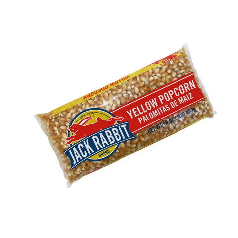 Jack Rabbit Yellow Popcorn - 1 lb. bag, 24 per case