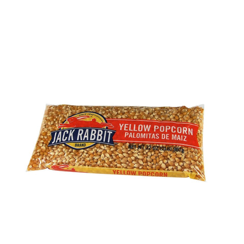 Jack Rabbit Yellow Popcorn - 2 lb. bag, 12 per case