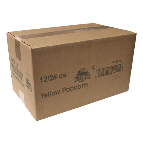 Jack Rabbit Yellow Popcorn - 2 lb. bag, 12 per case