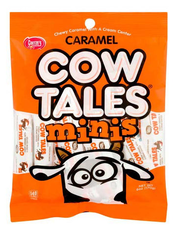 Goetze Mini Caramel Cow Tales Candy, 6 Ounce -- 12 per case