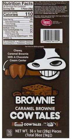Goetze Cow Tales Caramel Brownie, 1 Ounce -- 432 per case