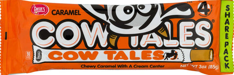 Cow Tales Chewy Caramel Candy - Share Pack , 3 Ounce -- 80 per case