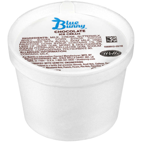 Blue Bunny Chocolate Ice Cream Cup, 4 Fluid Ounce -- 48 per case