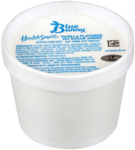 Blue Bunny Health Smart Vanilla Ice Cream Cup, 4 Fluid Ounce -- 48 per case