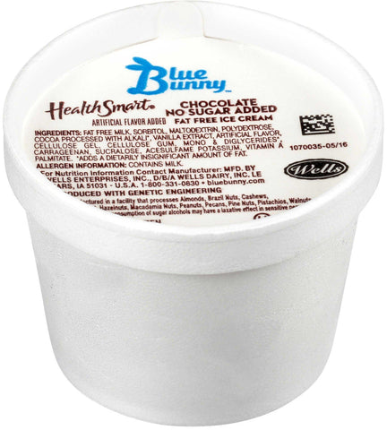 Blue Bunny Health Smart Chocolate Ice Cream Cup, 4 Fluid Ounce -- 48 per case