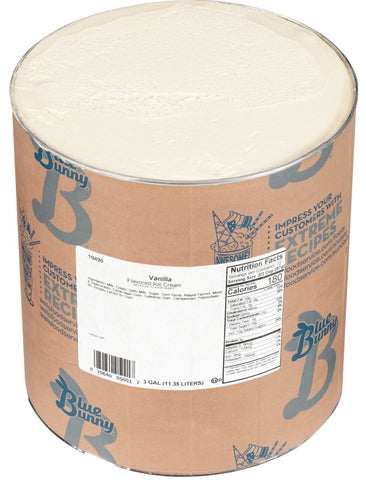 Blue Bunny Premium Vanilla Ice Cream, 3 Gallon Tub