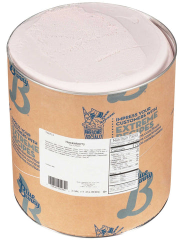 Blue Bunny Premium Huckleberry Ice Cream, 3 Gallon Tub