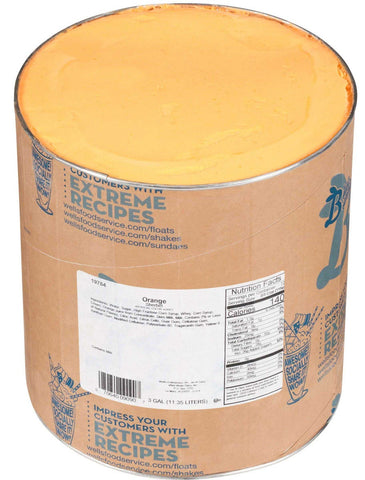 Blue Bunny Orange Sherbet, 3 Gallon Tub