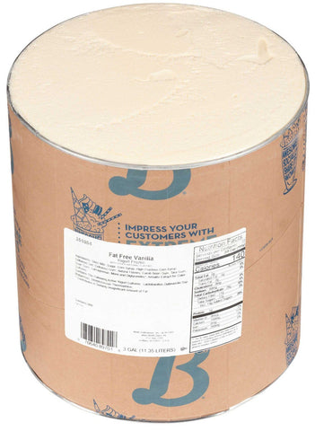 Blue Bunny Fat Free Vanilla Yogurt, 3 Gallon Tub