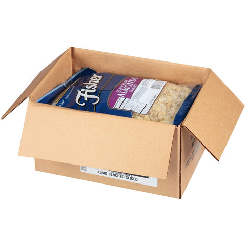 Fisher Chefs Naturals Blanched Sliced Almond Nut, 2 Pound -- 3 per case.