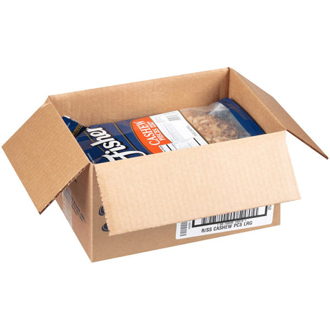 Fisher Large Roasted Cashew Nut Piece, 2 Pound -- 3 per case.