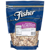 Fisher Natural Toasted Sliced Almond, 32 Ounce -- 3 per case.