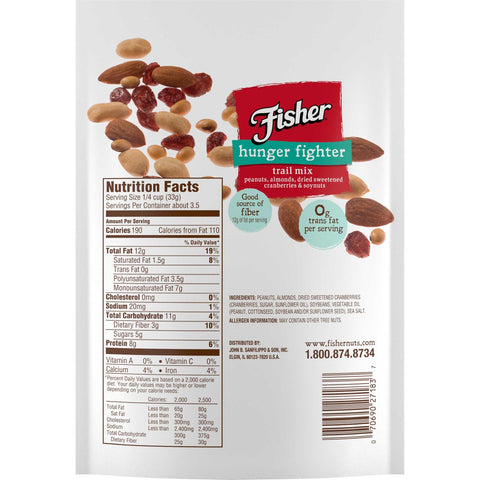 Fisher Hunger Fighter Trail Mix, 4 Ounce -- 6 per case.