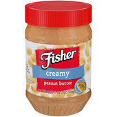 Fisher Creamy Peanut Butter, 18 Ounce -- 12 per case.
