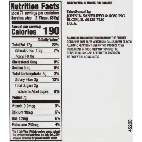 Fisher Natural Almond Butter, 80 Ounce -- 2 per case.