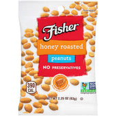 Fisher Honey Roasted Peanuts, 2.25 Ounce -- 30 per case.