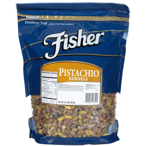 Fisher Natural Pistachio Kernel, 2 Pound -- 3 per case.