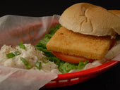 American Pride Seafoods Fully Cooked Square Alaskan Pollock, 2.5 Ounce, 30 pound.