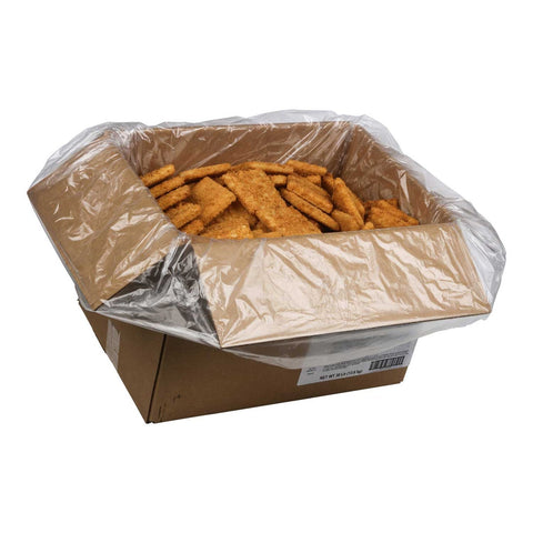 American Pride Seafoods Fully Cooked Square Alaskan Pollock, 2.5 Ounce, 30 pound.