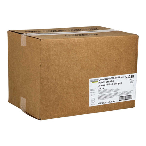 High Liner Whole Grain Potato Crunch Alaska Pollock Wedge, 20 Pound.