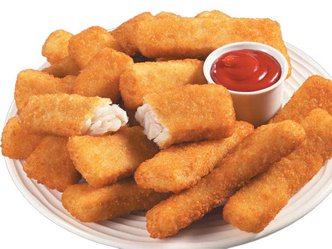 High Liner Foods Oven Ready Whole Grain Crunchy Sweet Potato Alaska Pollock Sticks, 10 Pound.