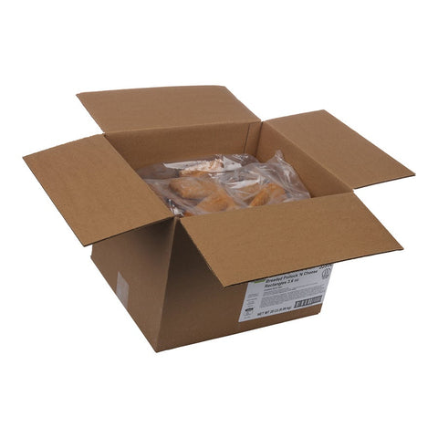 High Liner Oven Ready Whole Grain Rich Breaded Pollock and Cheese Rectangles, 20 Pound.
