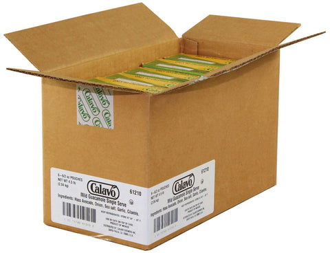 Calavo Single Serve Calories Guacamole - Mild Pack, 2 Ounce -- 6 per case.