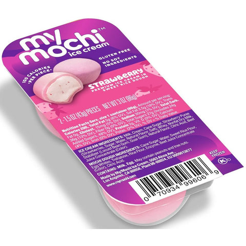 My Mochi Strawberry Ice Cream, 3 Ounce -- 12 per case