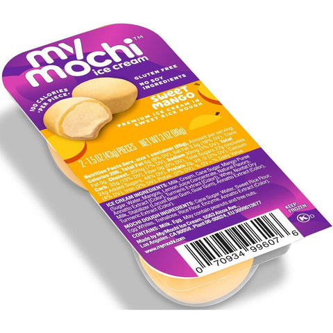 My Mochi Sweet Mango Ice Cream - Twin Pack, 3 Ounce -- 12 per case