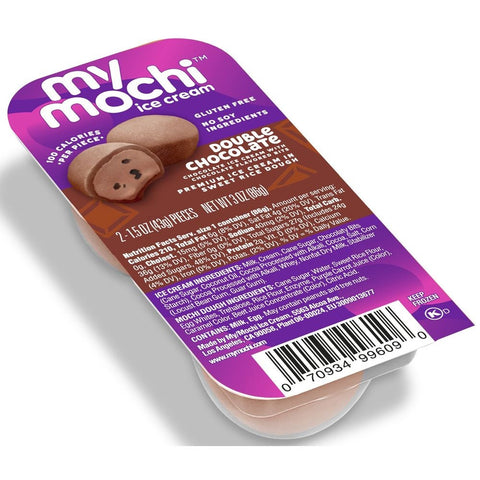 My Mochi Double Chocolate Ice Cream - Twin Pack, 3 Ounce -- 12 per case