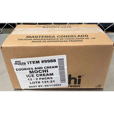 My Mochi Cookies and Cream Ice Cream - Twin Pack, 3 Ounce -- 12 per case