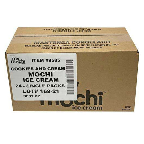 My Mochi Cookies and Cream Mochi Ice Cream, 1.5 Ounce -- 24 per case