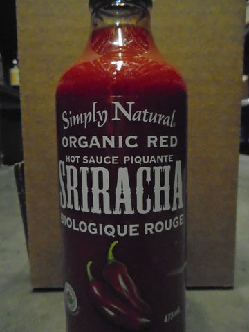 Simply Natural Organic Red Sriracha Sauce, 480 Milliliter -- 12 per case.