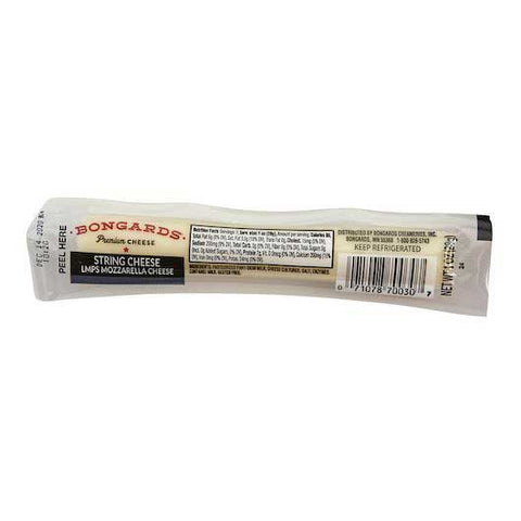 Bongards Mozzarella String Cheese Stick, 1 Ounce -- 168 per case
