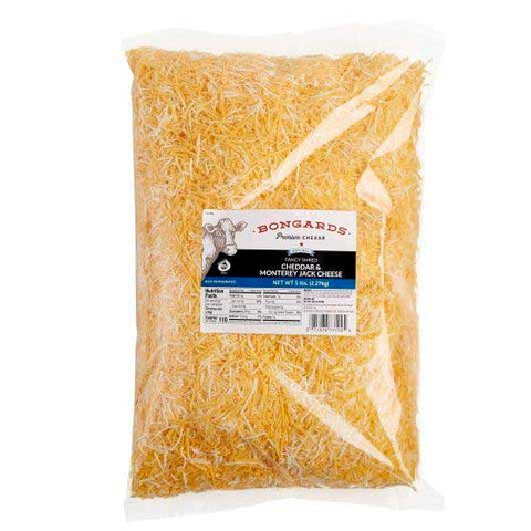 Bongards Monterey Jack and Cheddar Fancy Cheese Shred, 5 Pound -- 4 per case
