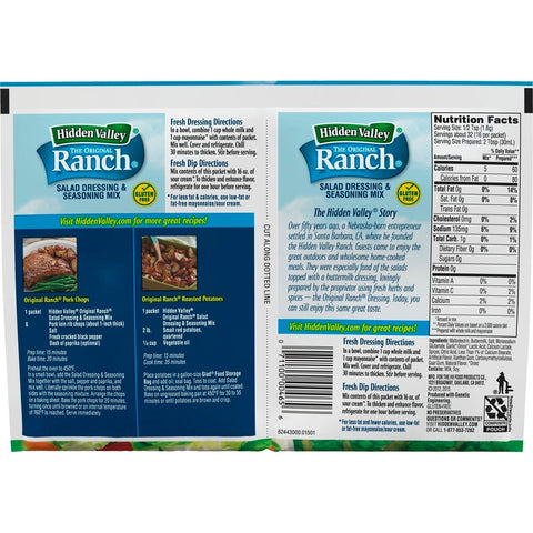 Hidden Valley Original Ranch Dressing Mix, 24 Case -- 2 Ounce