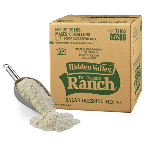 Dressing Hidden Valley Original Ranch Bag In Box 20 pound Makes 100 Gallon