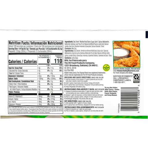 Hidden Valley Original Ranch Dressing Dry Mix, 3.2 Ounce -- 12 per case..