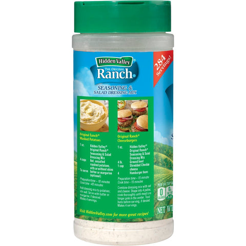 Hidden Valley Original Ranch Dry Dressing, 8 Ounce Canister -- 6 per case.