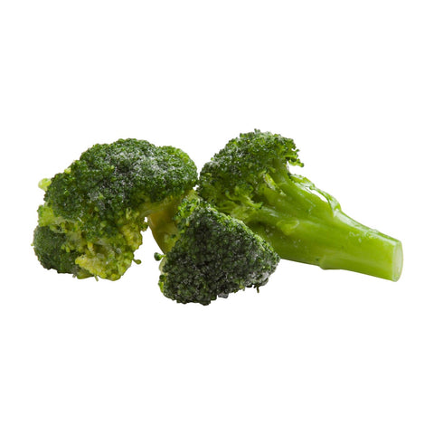 Simplot Broccoli Florets - 2 lb. poly wrap packages, 12 packages per case.