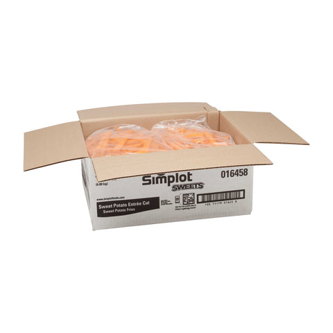 Simplot Sweets Entree Cut Potato Fry, 2.5 Pound -- 6 per case.