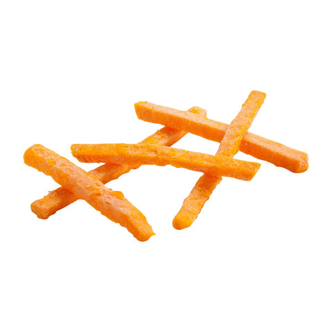 Simplot Sweets 3/8 inch Straight Cut Sweet Potato Fries, 2.5 Pound -- 6 per case.